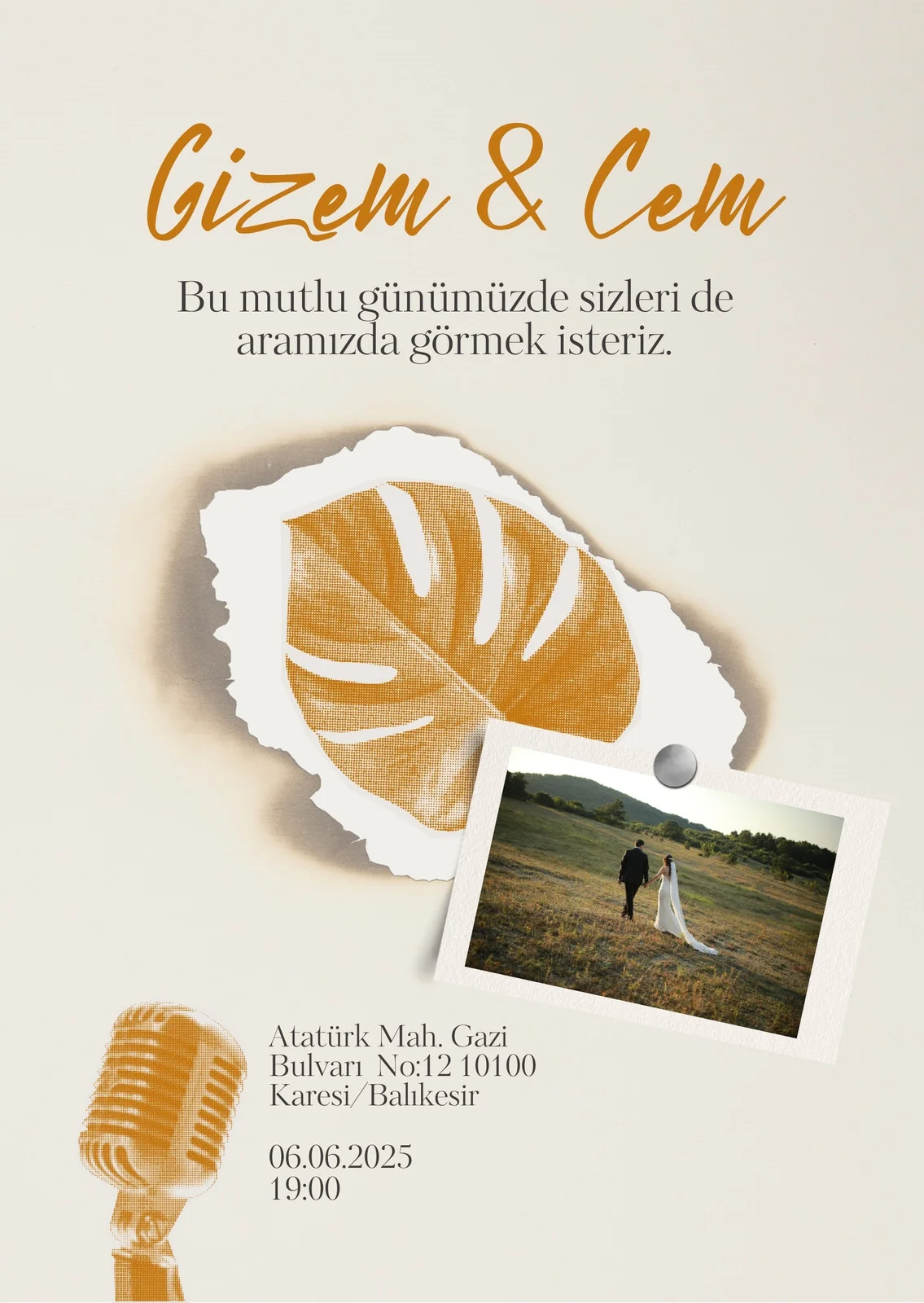 Modern Davetiye Modeli #15