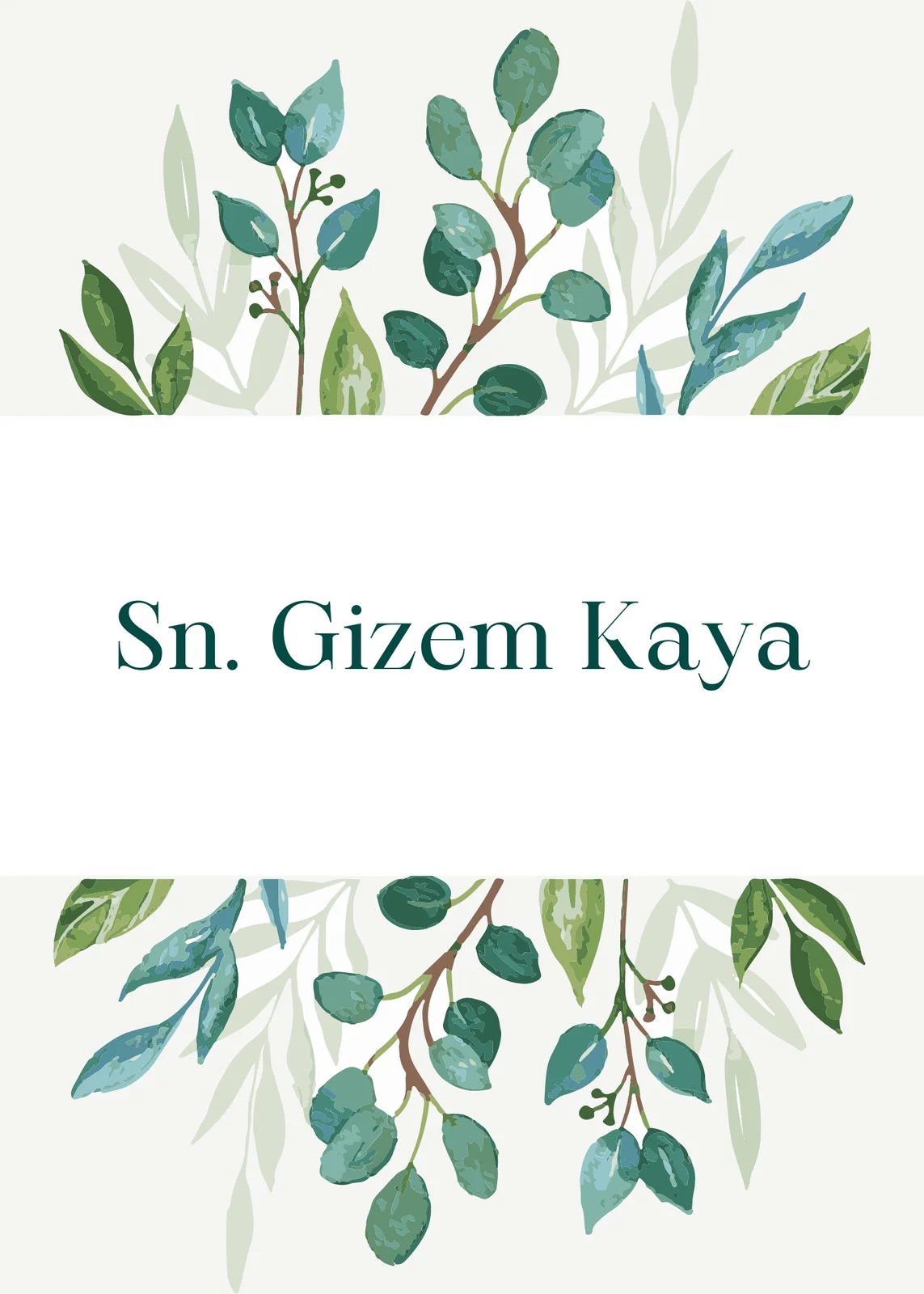 Sade Davetiye Modeli #222