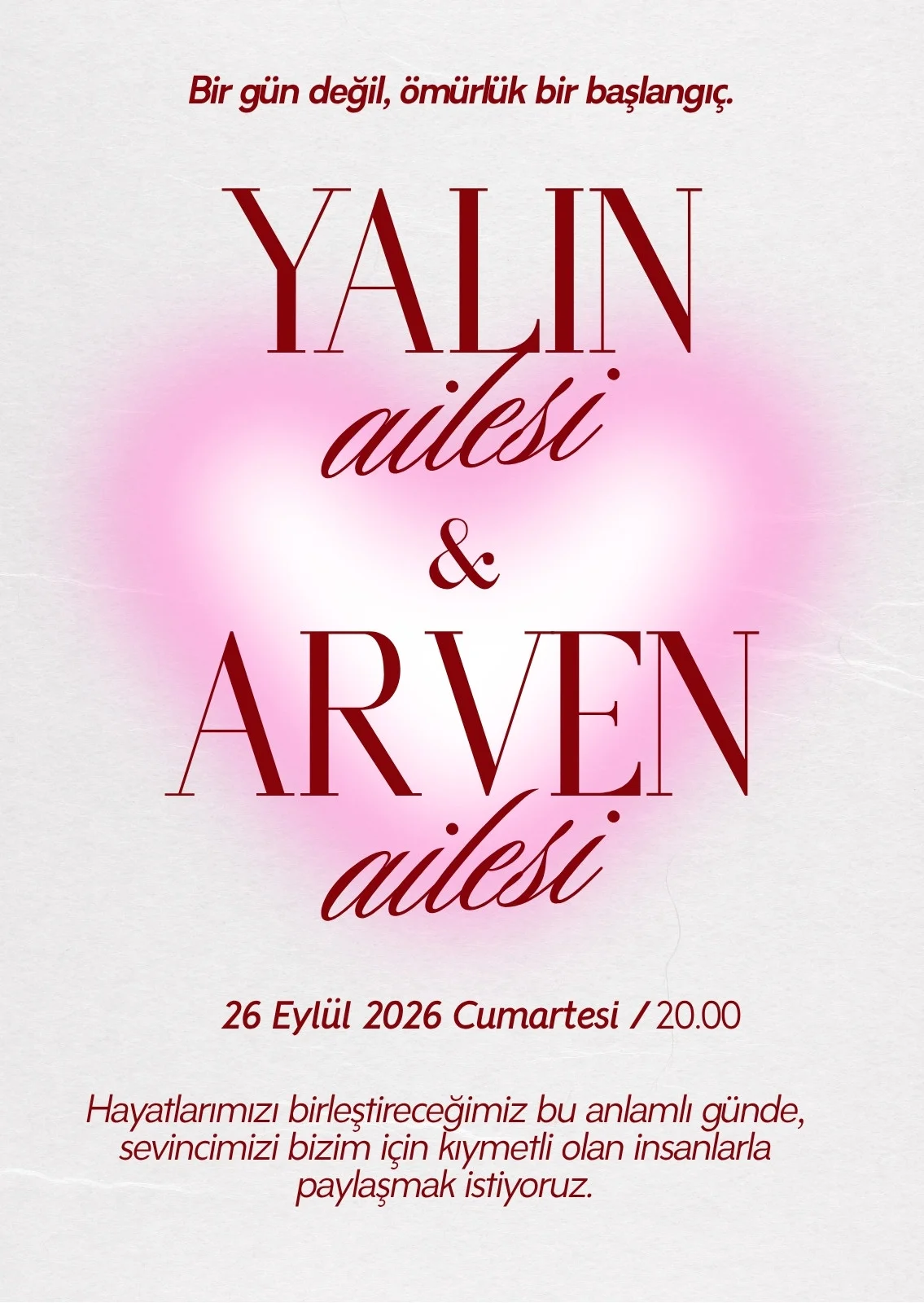 Modern Davetiye Modeli #47