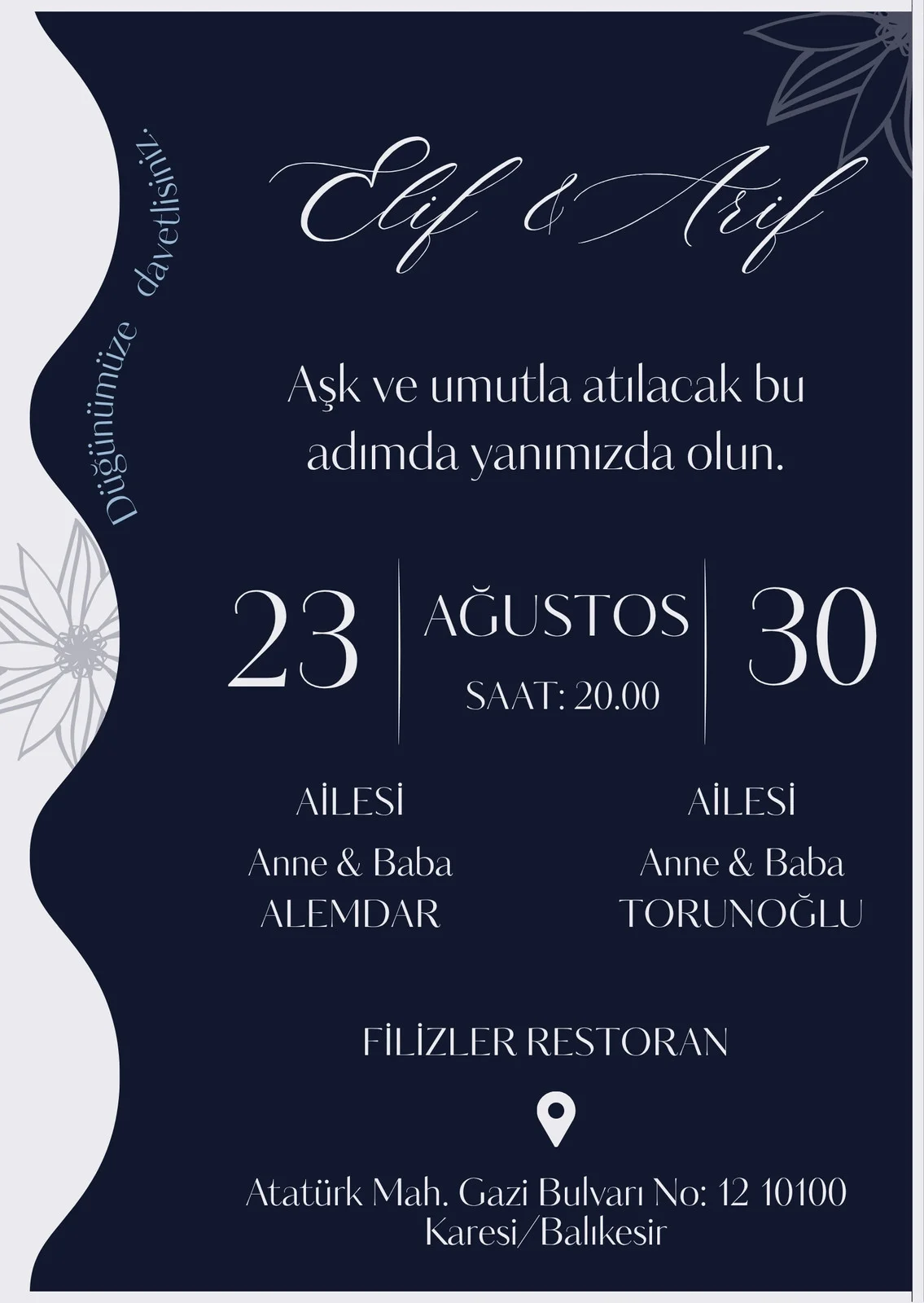 Davetiye Modeli #111