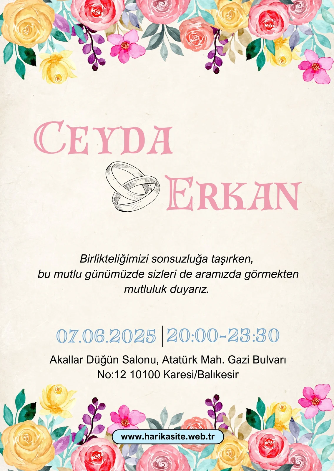 Davetiye Modeli #161